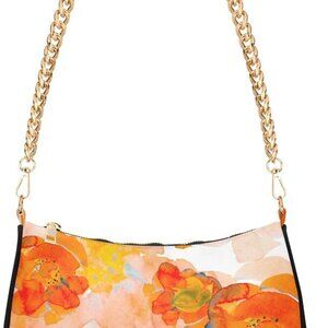 Women Shoulder Bag Polyester Floral Hobo Tote Clutch Zipper Purse